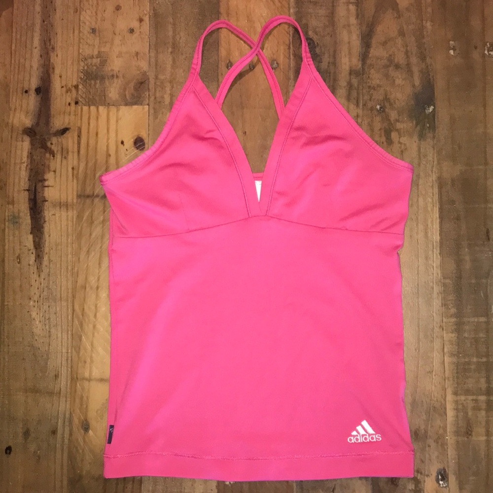Pink Adidas Athletic Tank XS